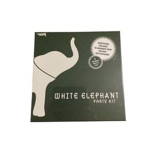 White Elephant Party Kit Solid Roots Holiday Gift Exchange Game New‎